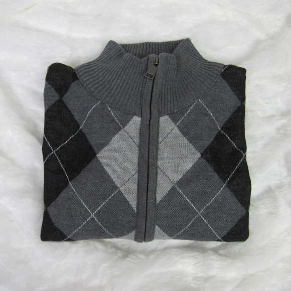 Store 68 Diamond Plaid Pattern Sweater - Picture 1 of 7